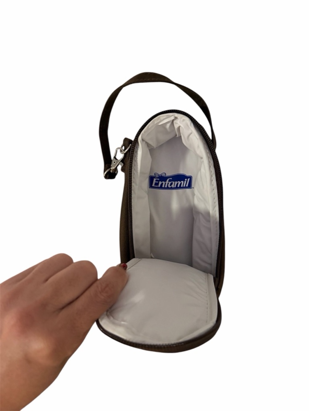 Insulated Bottle Carrier Bag - Brown